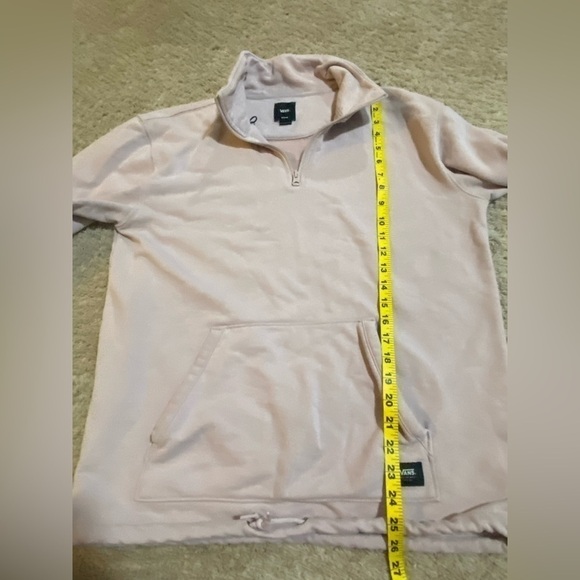 VANS Pale Pink 3/4 zip sweatshirt size M - Picture 6 of 8